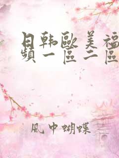 日韩欧美福利视频一区二区