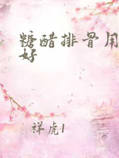 糖醋排骨用啥醋好