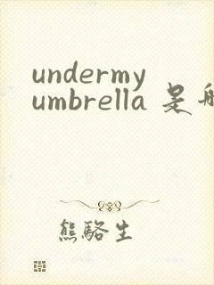 undermyumbrella 是哪首歌的歌词