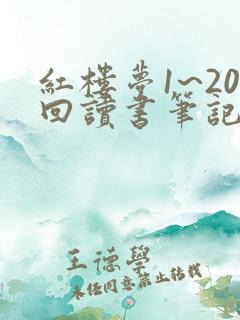 红楼梦1~20回读书笔记每篇100字