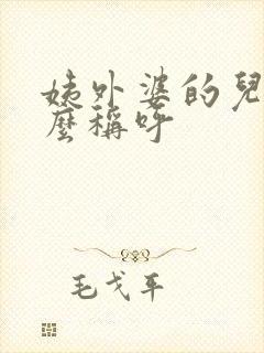 姨外婆的儿子怎么称呼