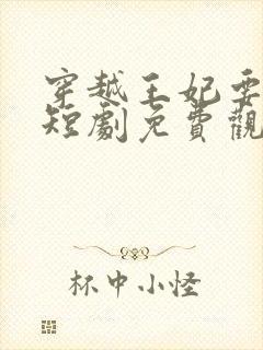穿越王妃要休夫短剧免费观看全集