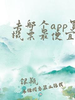 去哪个app买机票最便宜