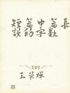 短篇中篇长篇小说的字数