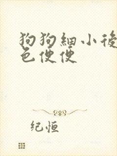 狗狗细小后拉黑色便便