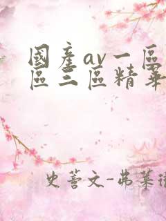国产av一区二区三区精华液