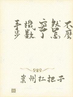 手机突然不显示步数了怎么回事