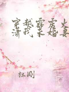 穿越霹雳火谢思潇我未婚妻的小说