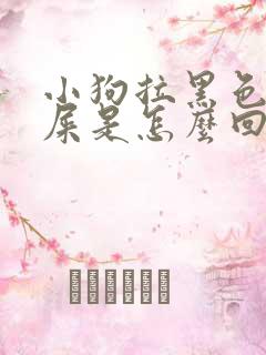 小狗拉黑色的稀屎是怎么回事
