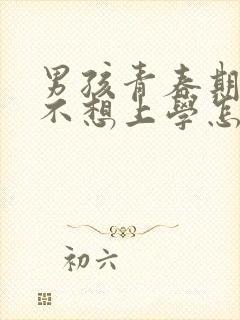 男孩青春期叛逆不想上学怎么办