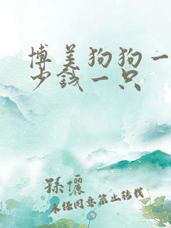 博美狗狗一般多少钱一只