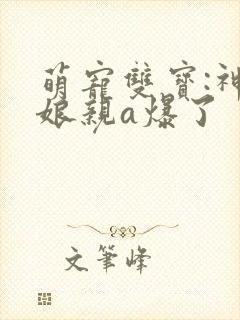 萌宠双宝:神医娘亲a爆了