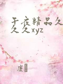 午夜精品久久久久久xyz