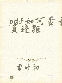 pdf如何查看页边距