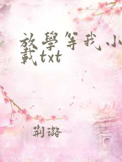 放学等我小说下载txt