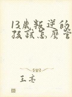 13岁叛逆的男孩该怎么管教