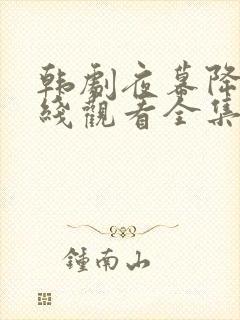 韩剧夜幕降临在线观看全集免费播放