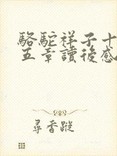 骆驼祥子十到十五章读后感