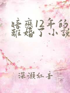暗恋12年的他离婚了小说免费阅读