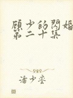 顾少的闪婚娇妻第二十集