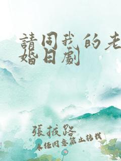 请同我的老公结婚日剧