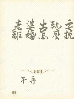 老婆出轨要跟我离婚怎么挽回