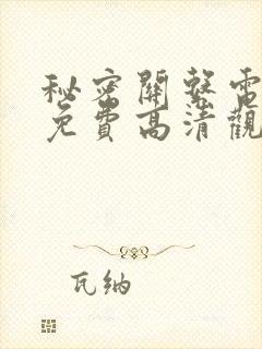 秘密关系电视剧免费高清观看全集