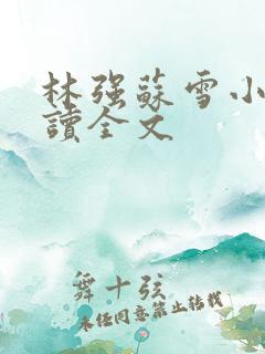 林强苏雪小说阅读全文