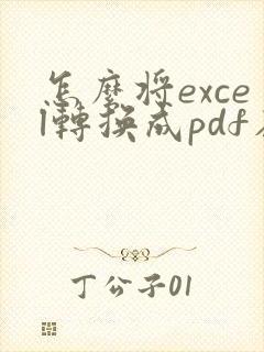 怎么将excel转换成pdf在一页