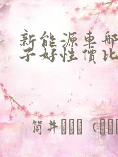新能源车哪个牌子好性价比高
