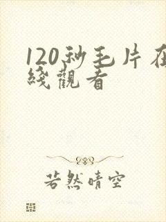 120秒毛片在线观看