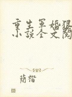 重生军婚狠缠绵小说全文阅读及番外