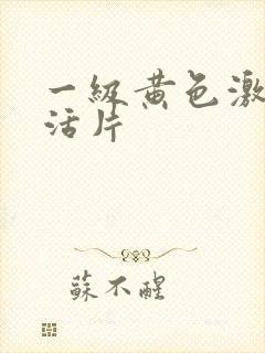 一级黄色激情生活片