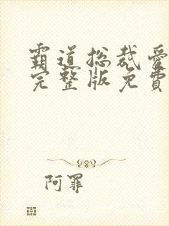 霸道总裁爱上我完整版免费看