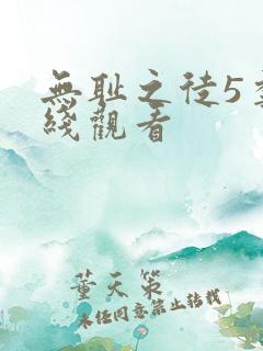 无耻之徒5季在线观看