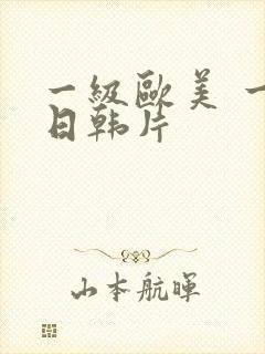 一级欧美 一级日韩片