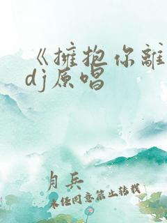 《拥抱你离去》dj原唱