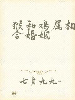 猴和鸡属相合不合婚姻
