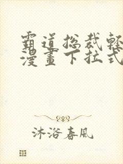霸道总裁轻点爱漫画下拉式免费读