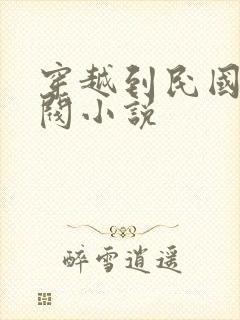 穿越到民国的军阀小说
