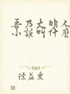 吾乃大明人原著小说叫什么名字
