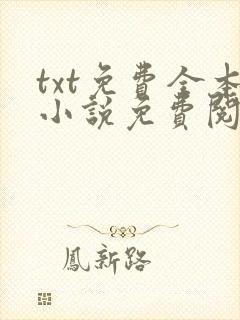 txt免费全本小说免费阅读