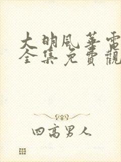大明风华电视剧全集免费观看策驰