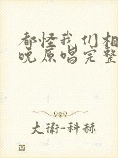 都怪我们相遇太晚原唱完整版