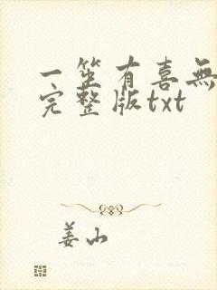 一笙有喜无删减完整版txt