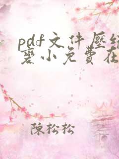 pdf文件压缩变小免费在线