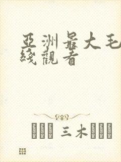 亚洲最大毛片在线观看