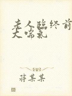 老人临终前不停大喘气