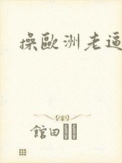 操欧洲老逼