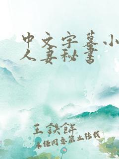 中文字幕小泽彻人妻秘书